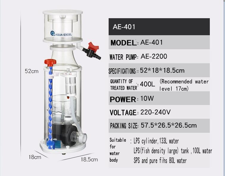 May Tach Bọt Protein Skimmer Aqua Excel Ae 401 Cho Bể 300 400 Lit Cacanhminhlong Com