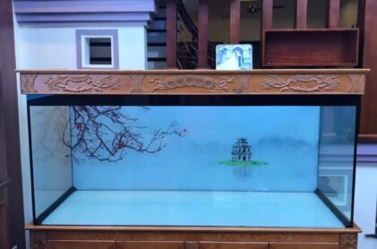 Mẫu Bể Cá Rồng Đục Tứ Qúy