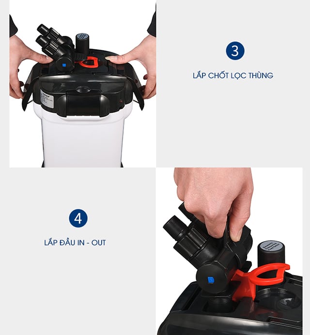 Lọc Thùng Bể Cá – Bể Thủy Sinh HOPAR 2218 Cho Bể 100-300 L Nước